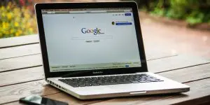 Google search on a macbook