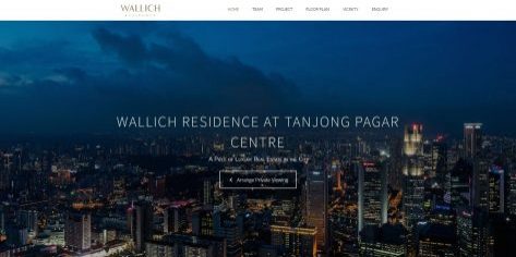 Wallich Residence - Home Page - Above the Fold